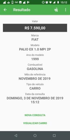 Abaixo tabela Fipe aproveita ,Palio 99 (1.0 básico )Doc.2019 no verde /2 Portas - Foto 9