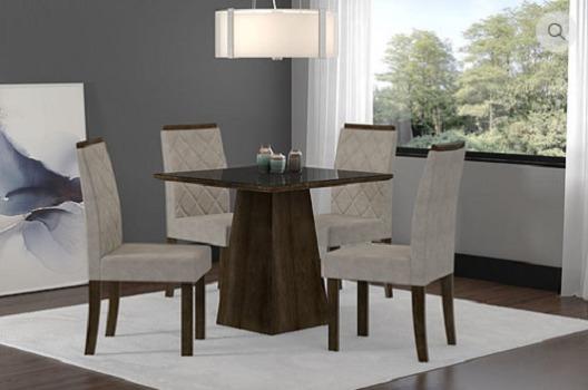 Mesa Cristal 4 cadeiras
