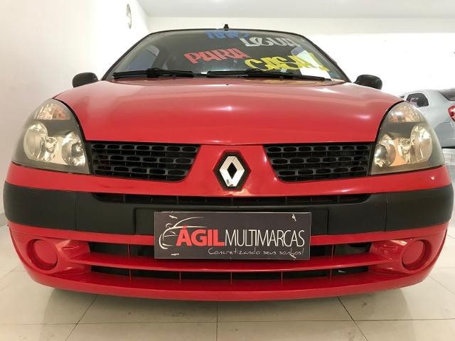 Renault Clio Authentique 1.0 Único dono 2004 Vermelho