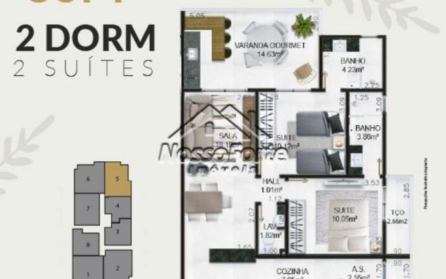 Lançamento Apartamento no Caiçara em Praia Grande - Foto 12