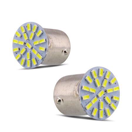 Par Lâmpada LED 1 Polo Trava Reta 22 LEDs 6000K