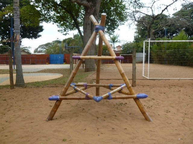 Pirâmide De Bambu Crossfit Yoga Playground - Foto 3