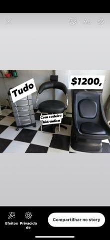 Cadeira lavatório carrinho auxiliar - Foto 3