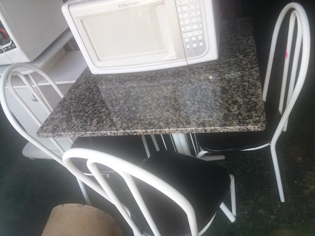 Mesa granito 4 cadeiras(31)34336598 - Foto 3