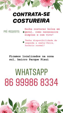 Procuro costureira que saiba fazer bolsas em pvc