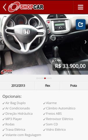 Honda Fit 2012 2013 LX 1.4 Automático - Foto 5
