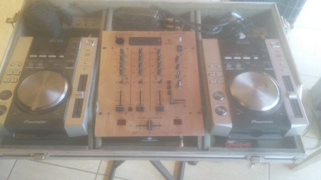 Par de cdj pionner 200 + mixer + case - set completo. **linktr.ee/pimentasonorizacao - Foto 3