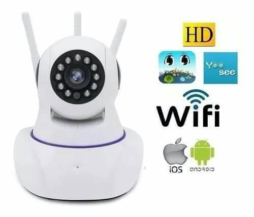 Câmera IP ful hd 3 antenas wifi