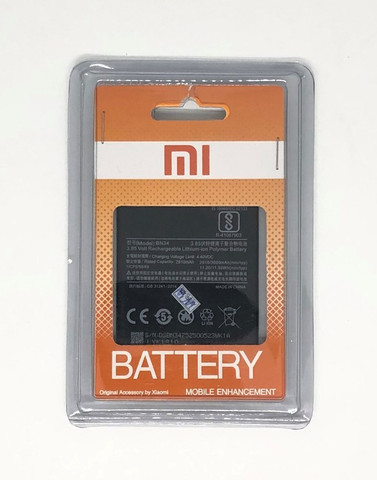 Bateria Reposição Xiaomi Redmi 5A BN34 Produto Novo e Original