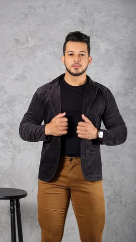 Blazer Masculino Super Slim 