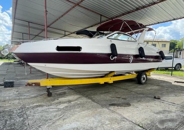 lancha coral 28 pes motor mercruiser cota - Foto 4