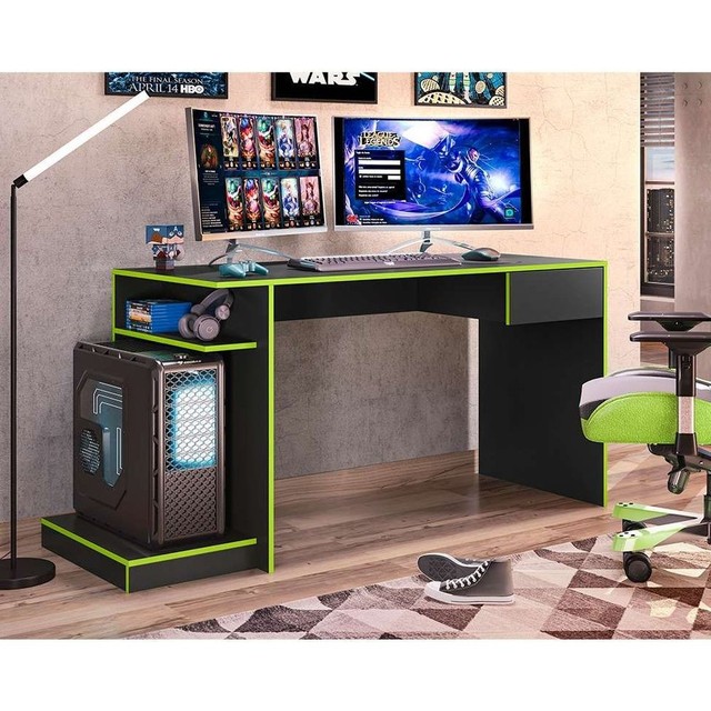  sala escritório mesa gamer  - Foto 4