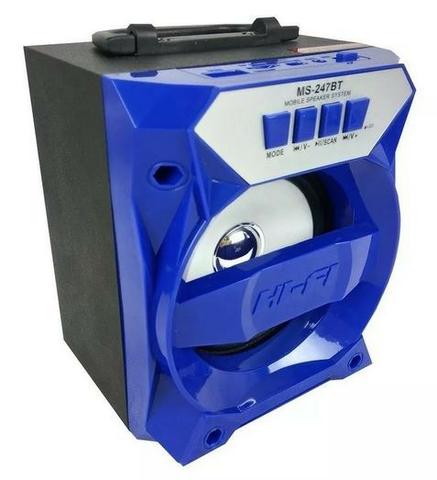 Caixa De Som Bluetooth Modelo Ms-247bt Bateria Recarregável Ydtech - SKU: 81928