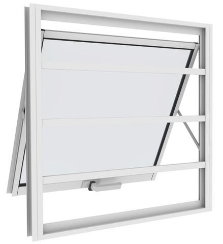 Vitro Maxim ar Aluminio branco com vidro - Foto 2