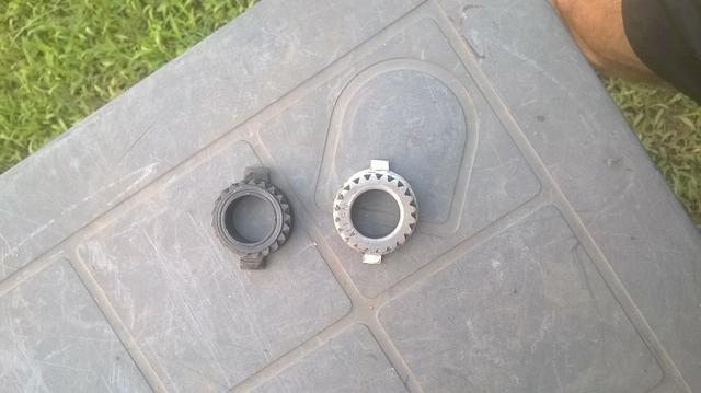 Engrenagem velocimetro fan 125