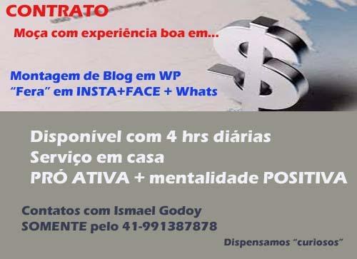 Contrato Moça Expert em Word Press + Insta + face