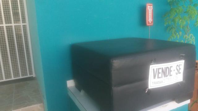 Pufe Estofado preto - Foto 2