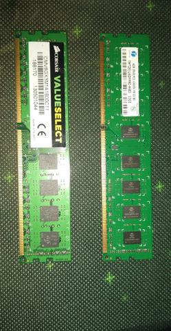 Memória RAM DDR3 8gb, 4gb