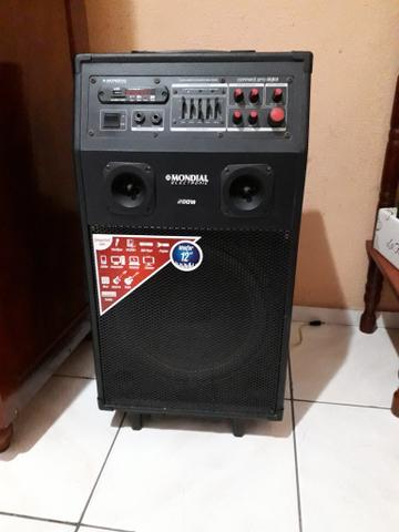 Caixa de Som Amplicada Com, bateria