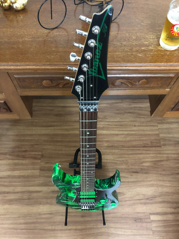 Ibanez Jem Jr Limited Edition Green Caps Dimarzio Evolution - Foto 2