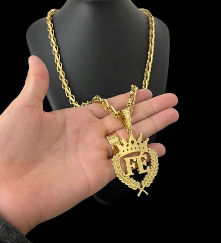 Cordão balão com pingente Banhado a ouro 18k top - Foto 5