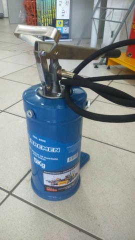 Bomba manual graxa 5kg disco seguidor c-valvula 2m mang - cor azul