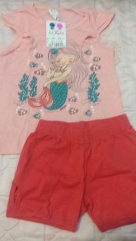 Blusa e short menina