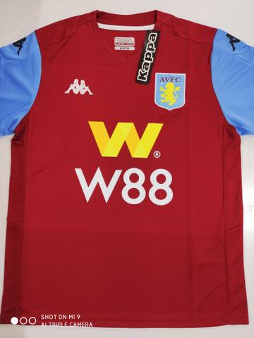 Camisas Aston Villa Home / Third Kappa 19/20 - Tamanho: G
