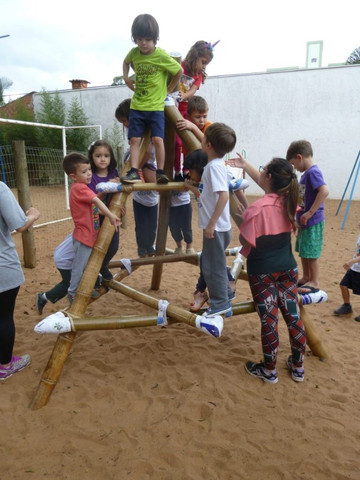 Pirâmide De Bambu Crossfit Yoga Playground