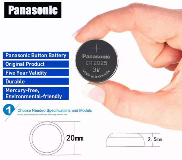 Bateria Panasonic CR2032 lítio 3v 150mAh original preços especiais atacado - Foto 5