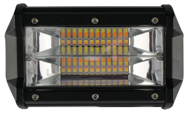 Farol De Milha Barra Led 13 cm 10 a 30v / 72w / Strobo 5 Funções Moto e Carro - Foto 3