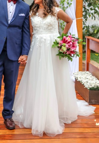 Vestido de Noiva para praia| campo ou igreja