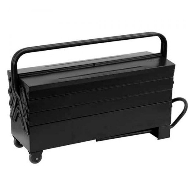 Caixa para Ferramentas Sanfonada Metálica com Roda 7 Gavetas 60cm x 19cm x 24cm Vonder - Foto 3