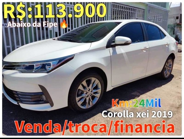 Venda/Troca/Financia: Corolla xei 2019, IPVA 22 Pago, Apenas 24 mil KMS, impecável..