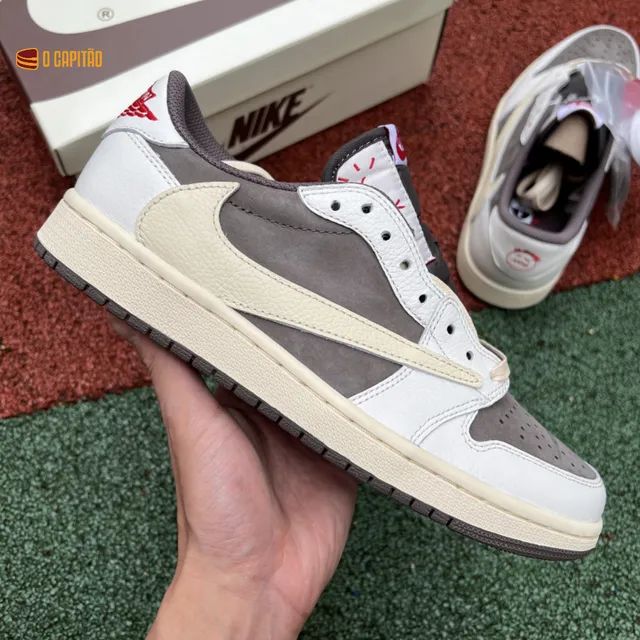 AIR JORDAN 1 LOW X TRAVIS SCOTT "REVERSE MOCHA" - Foto 5