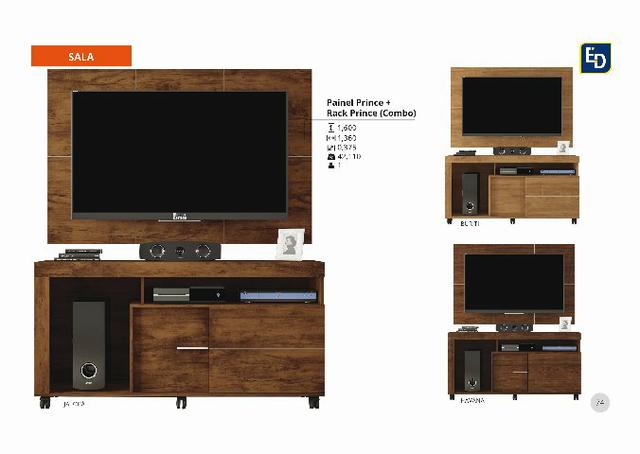 Rack com painel prince tv 42 pol. zap 062986423898 ou 062981952162