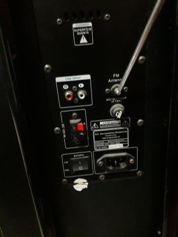 Caixa de Som Amplicada Com, bateria - Foto 3