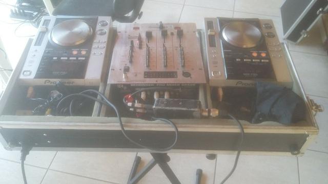 Par de cdj pionner 200 + mixer + case - set completo. **linktr.ee/pimentasonorizacao - Foto 6