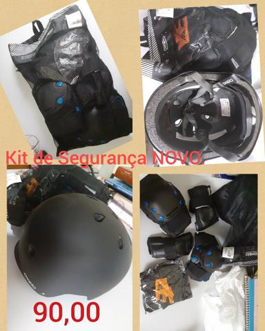 Kit proteçao novo e Patins - Foto 2