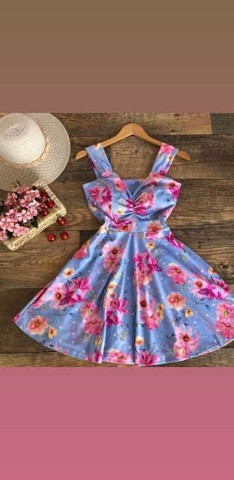 Vestido Rodado tecido Neoprene