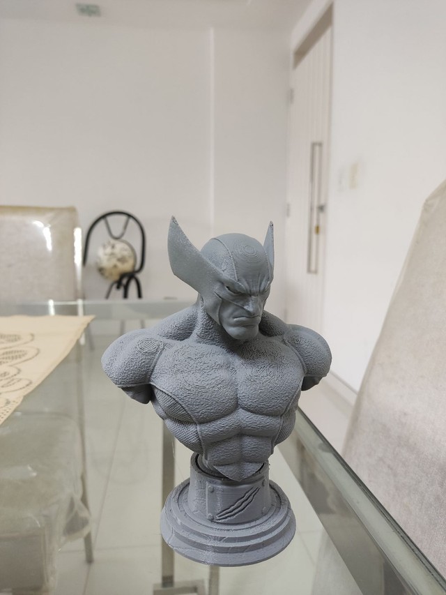 Busto Wolverine - para pintar - 15 cm