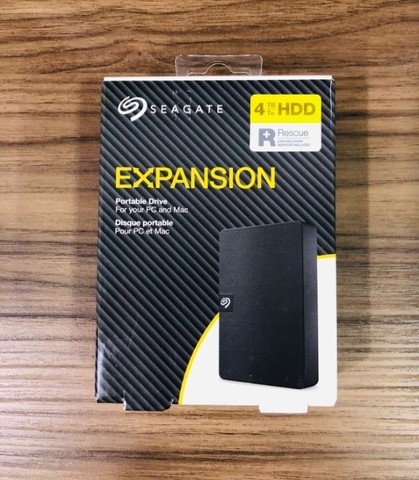 HD Externo Seagate Expansion, 4TB, USB, Preto