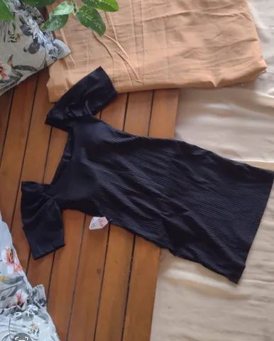 Vestido preto com mangas  - Foto 3