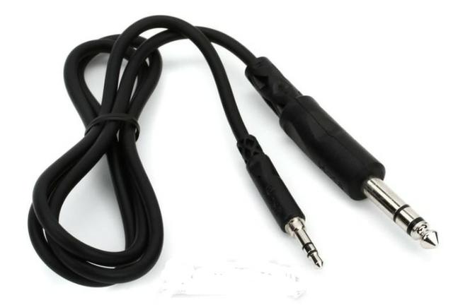 Hosa Cabo de Audio P2 Etéreo x P10 3 metros estúdio profissional ao vivo - Foto 4