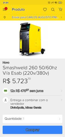 Máquina de solda ESAB Smashweld 260 MIG/Mag - Foto 2