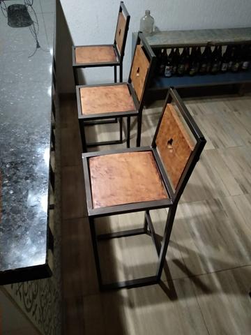 Banquetas rústicas