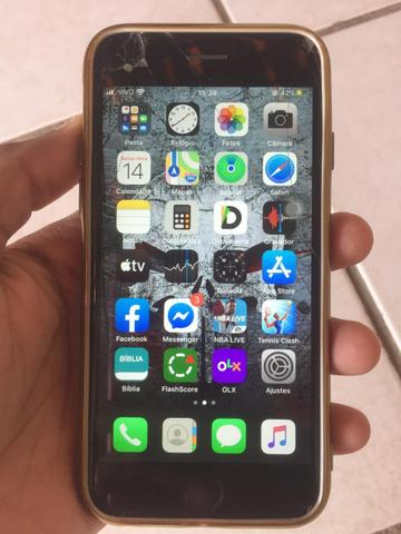 Vendo Ou Troco Em TV Iphone 6s 16g Trincado Um Pouco