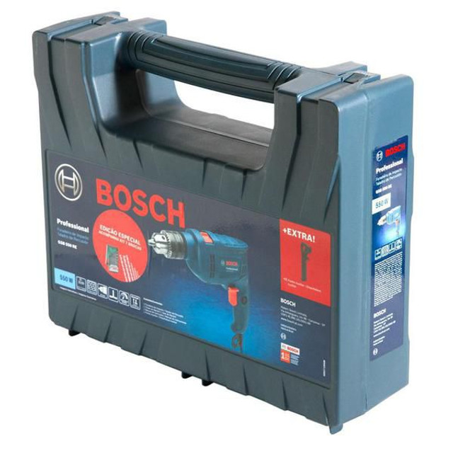 Furadeira de impacto Bosch Gsb Re 550w Com Maleta - Foto 4