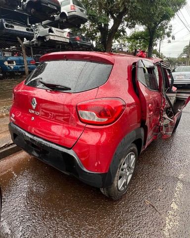 Renault Kwid 1.0 2020 Parachoque Porta Motor Airbag Capo Farol Retrovisor Sucata - Foto 2