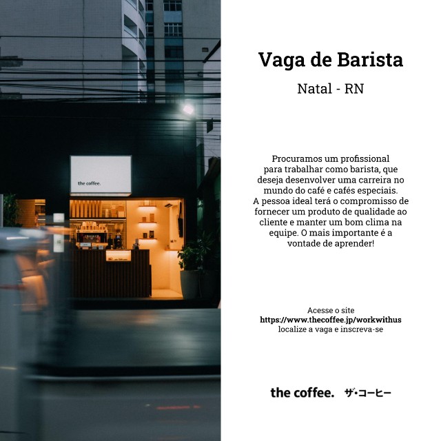 Vaga de Barista | Natal/RN - Vagas de emprego - Candelária, Natal 1108114007 | OLX Vaga de Barista | Natal/RN - Vagas de emprego - Candelária, Natal 1108114007 | OLX
